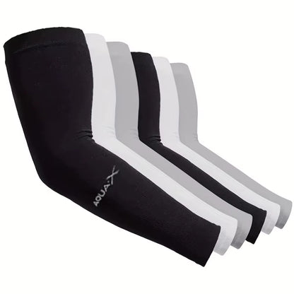 3Pcs Unisex Ice Silk Arm Sleeves for Summer Sun Protection Outdoor Cycling UV Protection Cooling Men'S Women'S Gloves